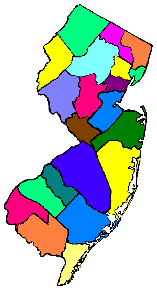 map of new jersey state. Locate a New Jersey State